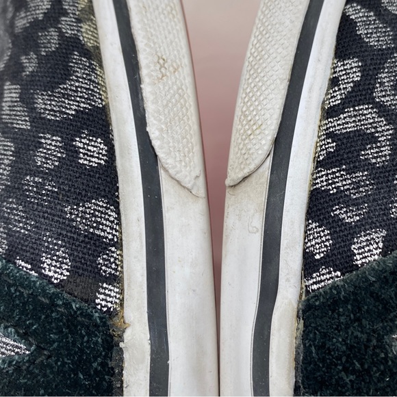 VANS Black Cheetah Leopard Print  Canvas Low Skate Sneaker Size 8.5 - Picture 14 of 14